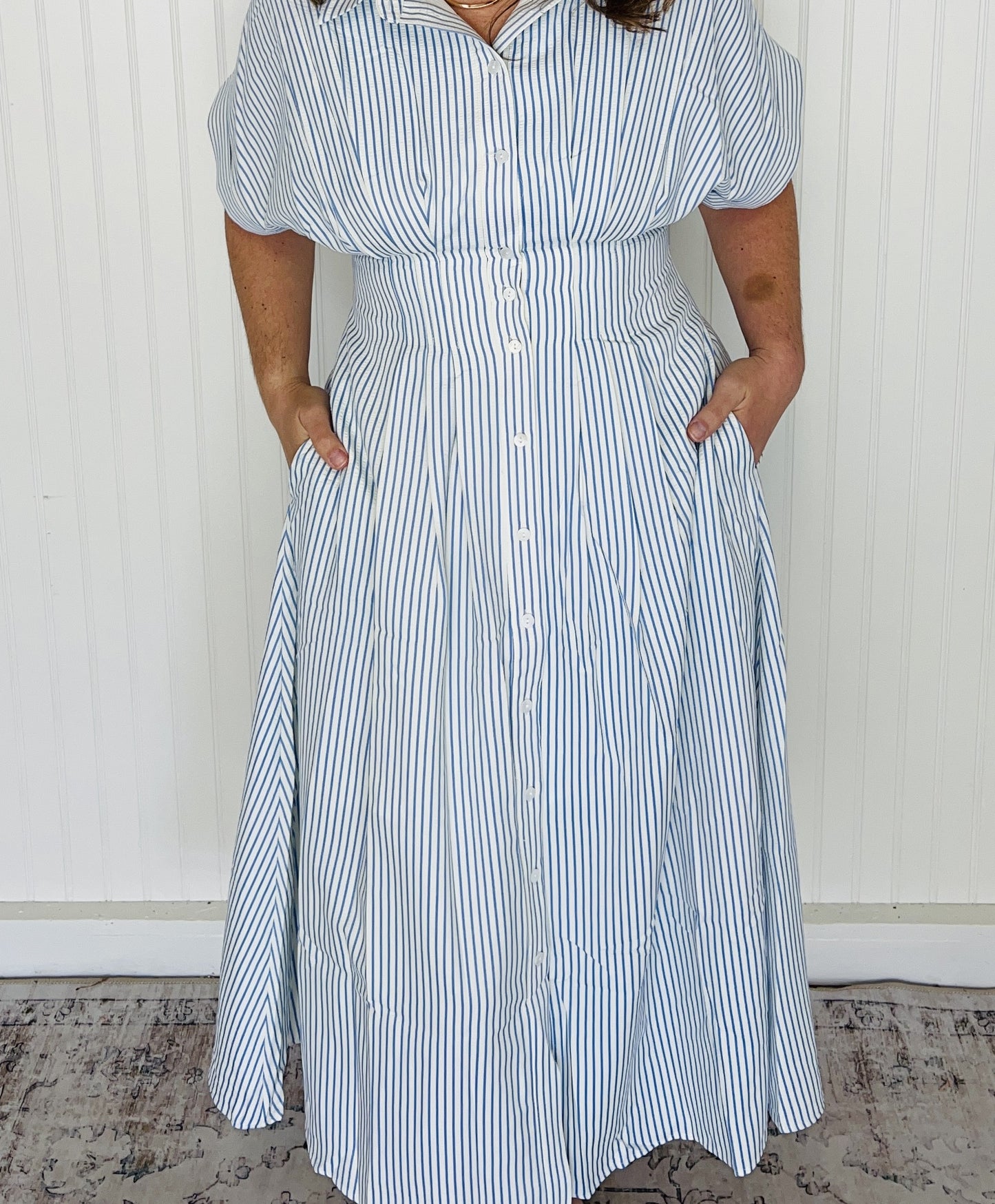 Pintuck Dress