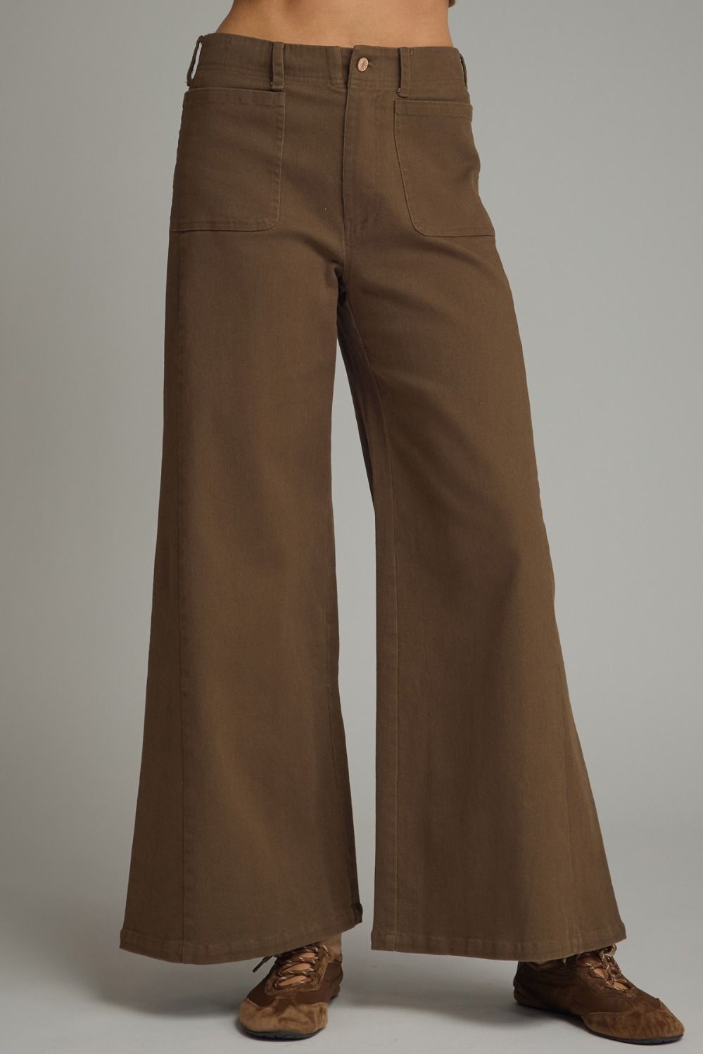 Brown Wide Leg Pants