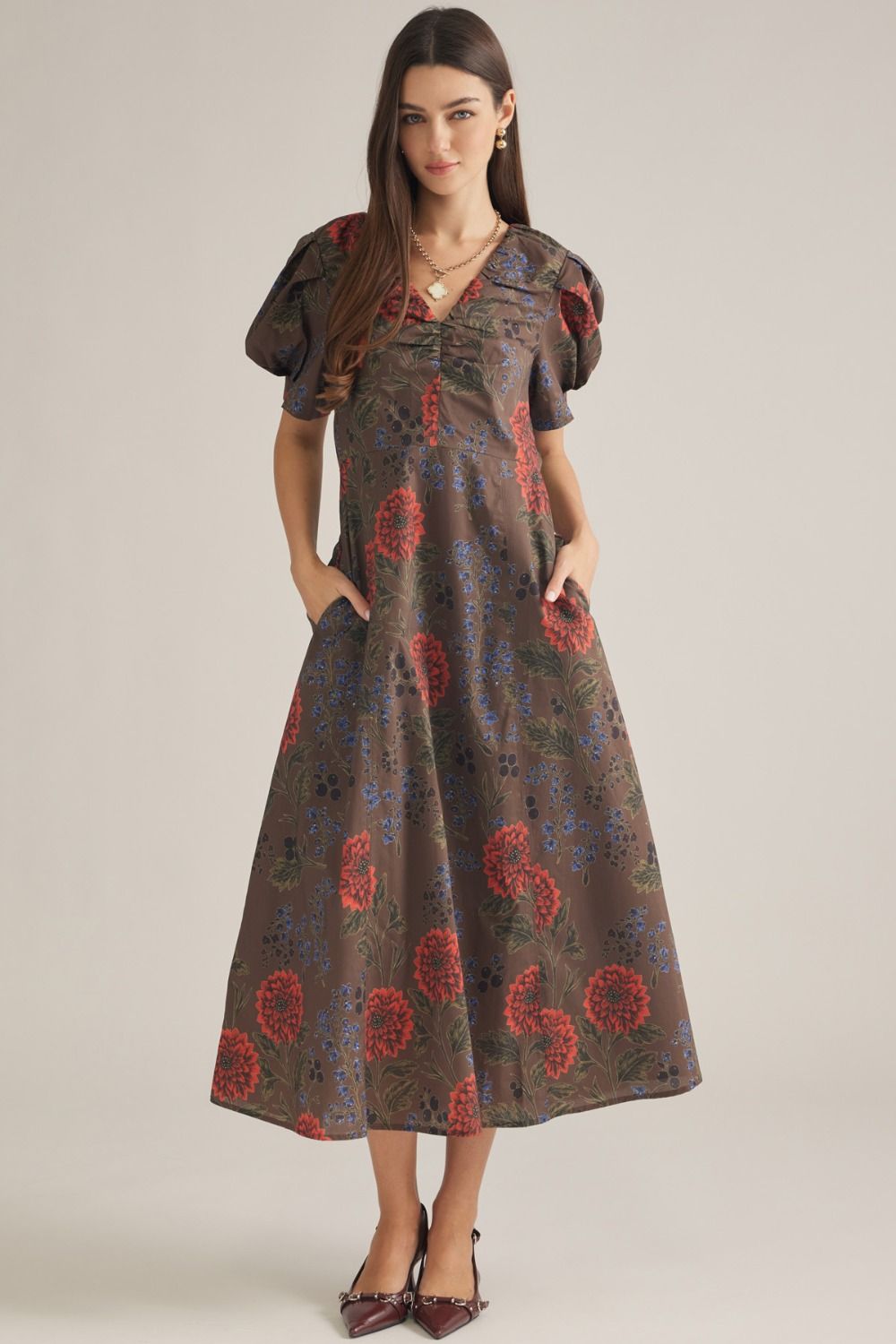Brown Fall Dress