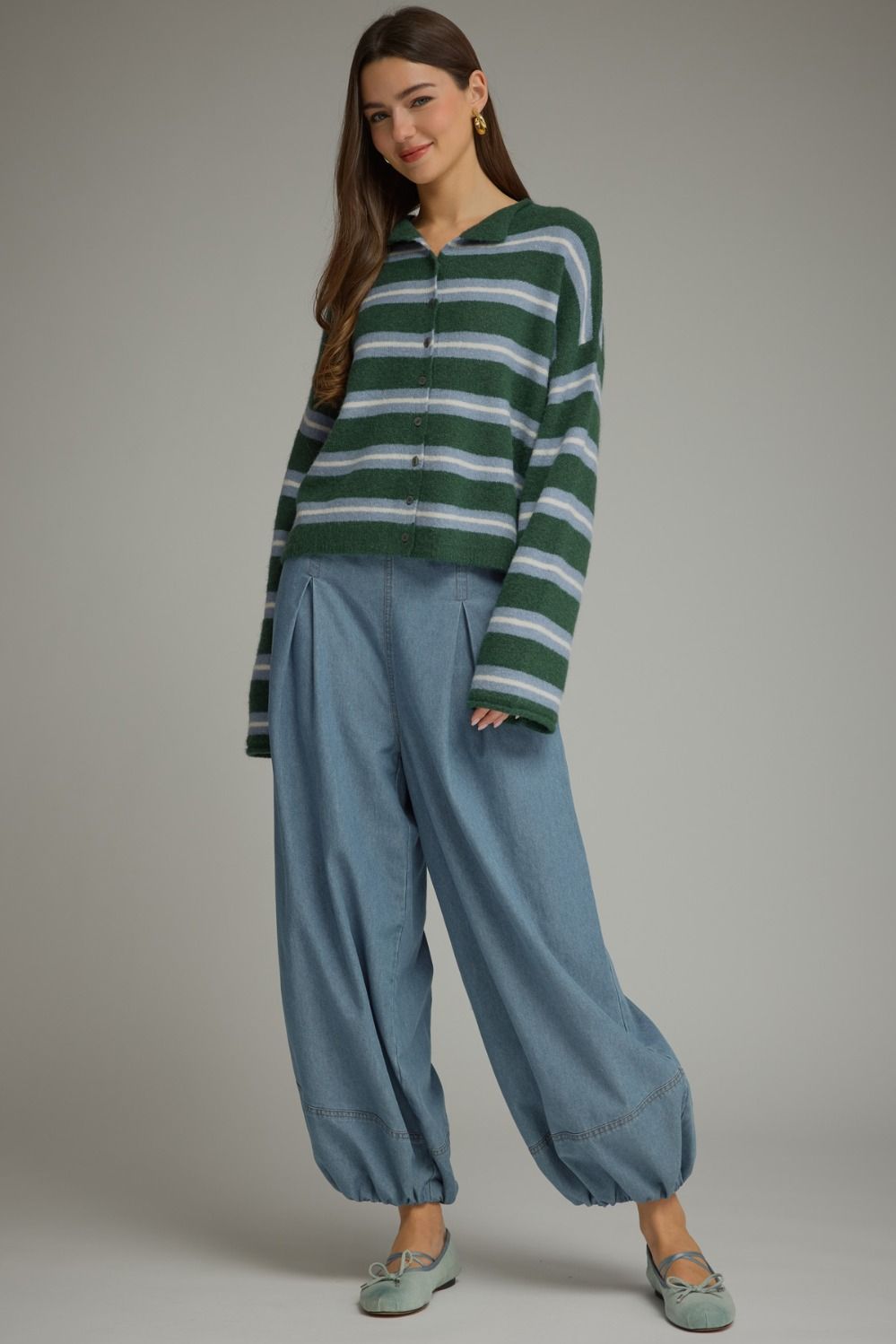 Hunter Green Cardigan