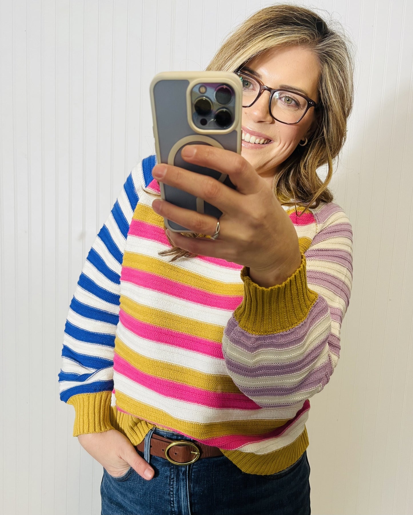 Multi Color Stripe Sweater