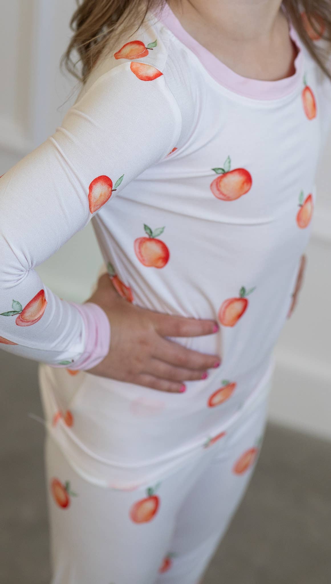 Summer Sweet Peach Bamboo Pajamas 🍑  Two-Piece Kids PJ Set