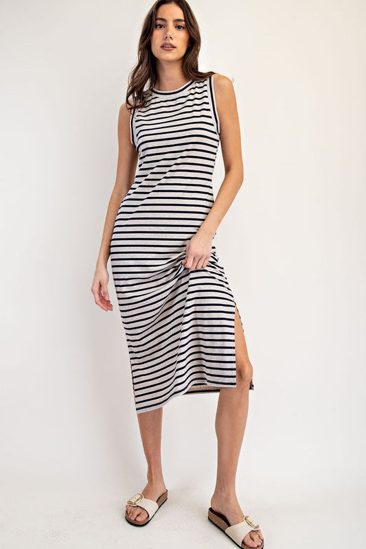 Striped Midi Dress