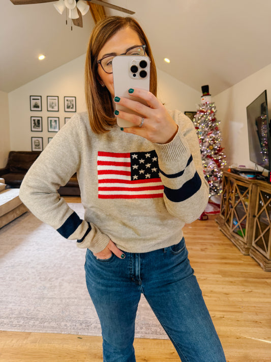 Knit Flag Sweater
