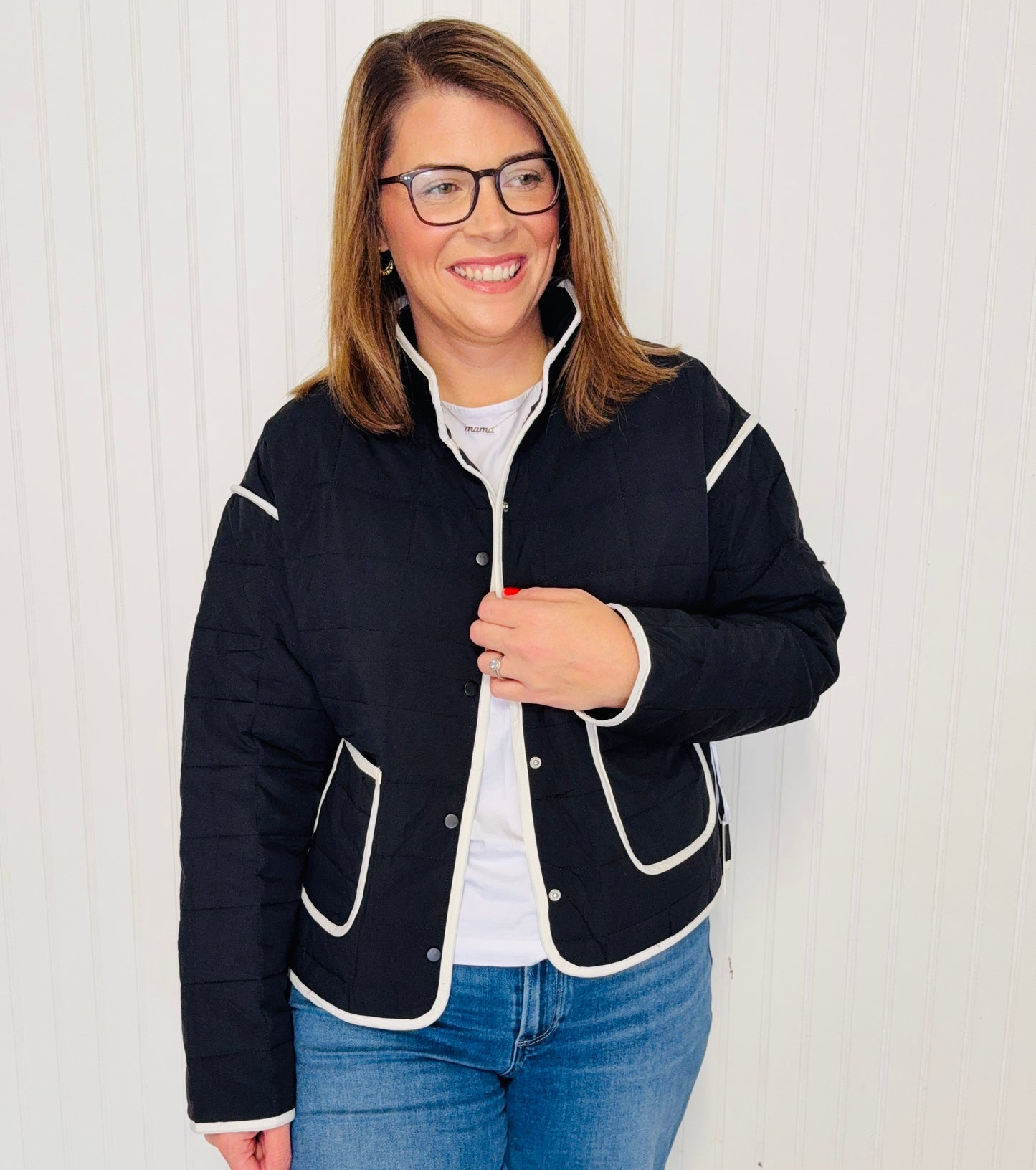 Black Quilted Jacket