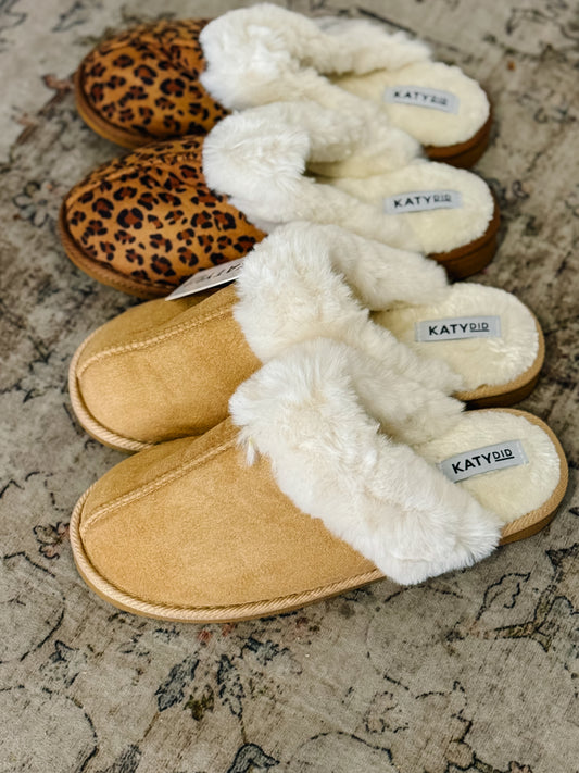 Leopard Print Slippers