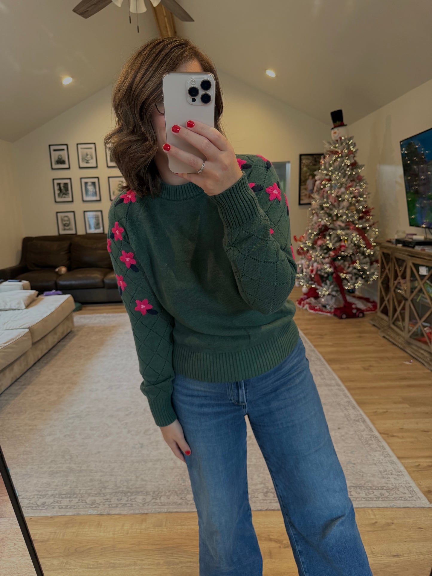 Floral Crew Neck