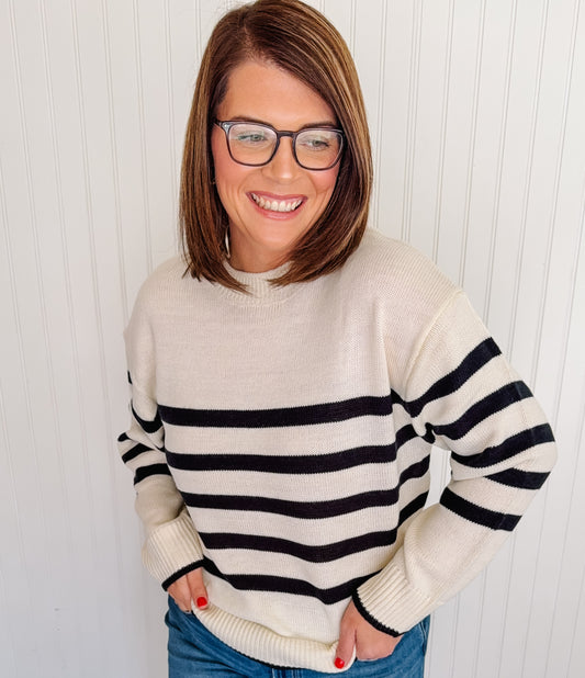 Striped Crew Neck