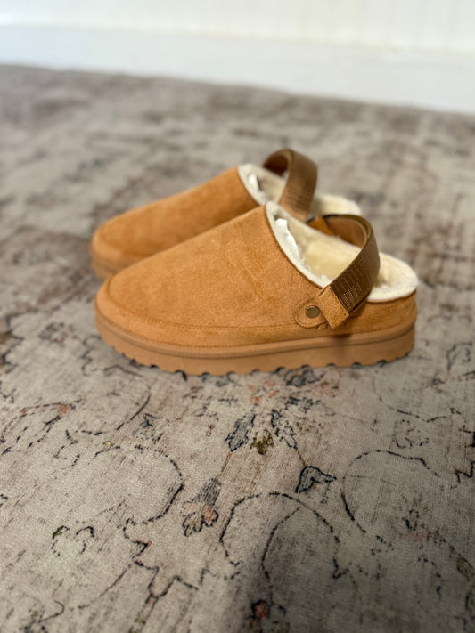 Slingback Slipper- Tan