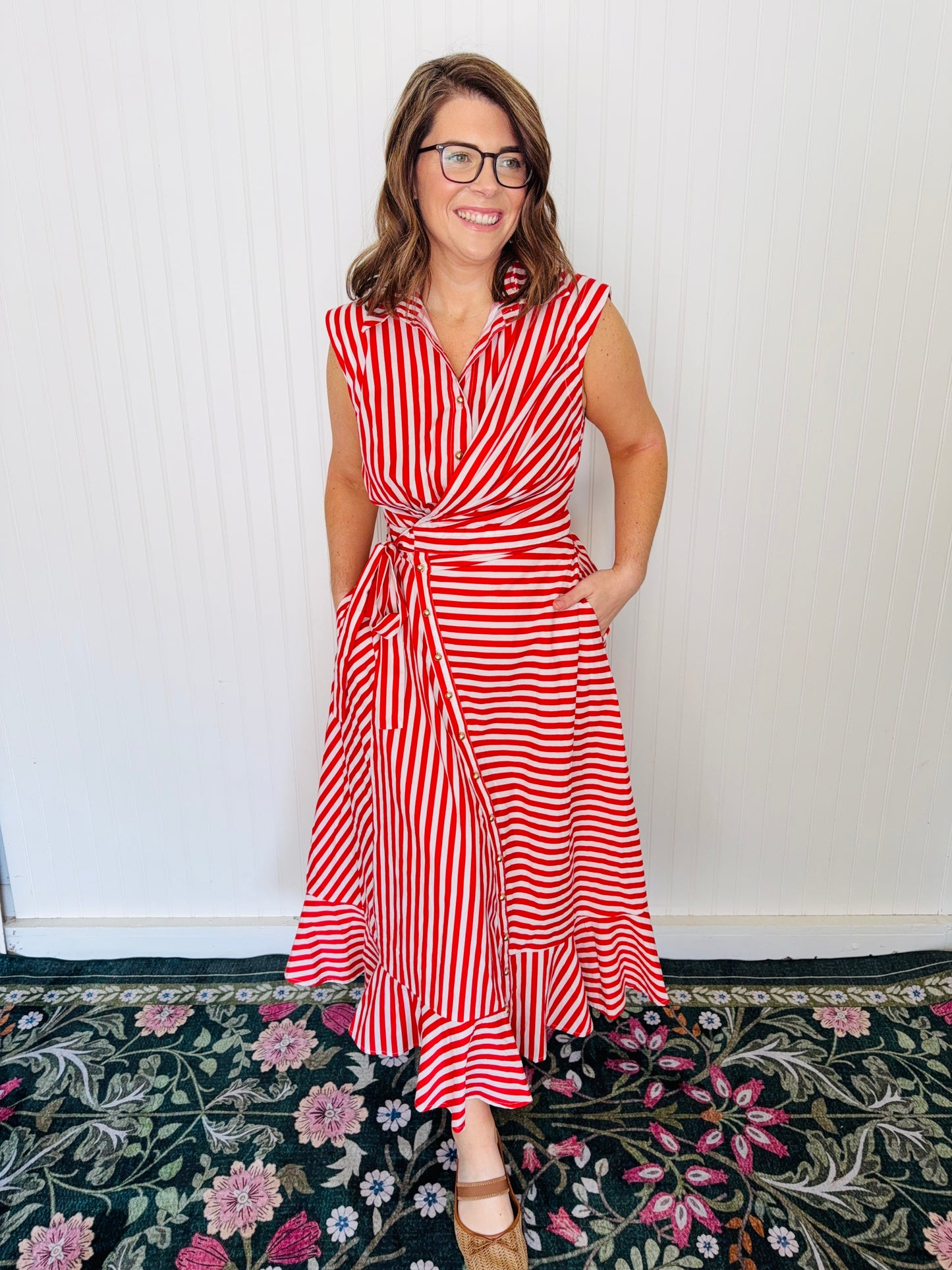 Red Wrap Dress