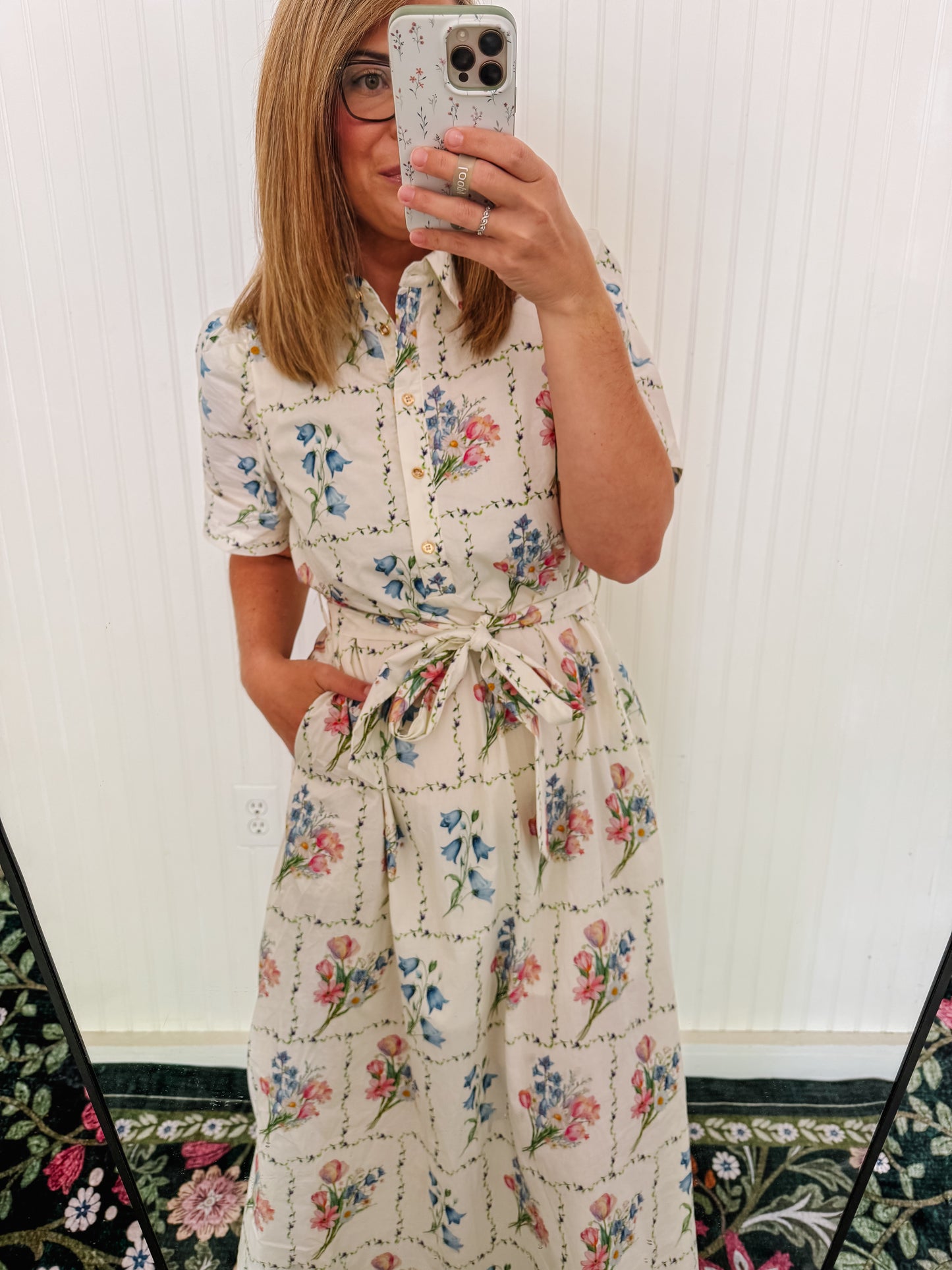 Midi Botanical Dress