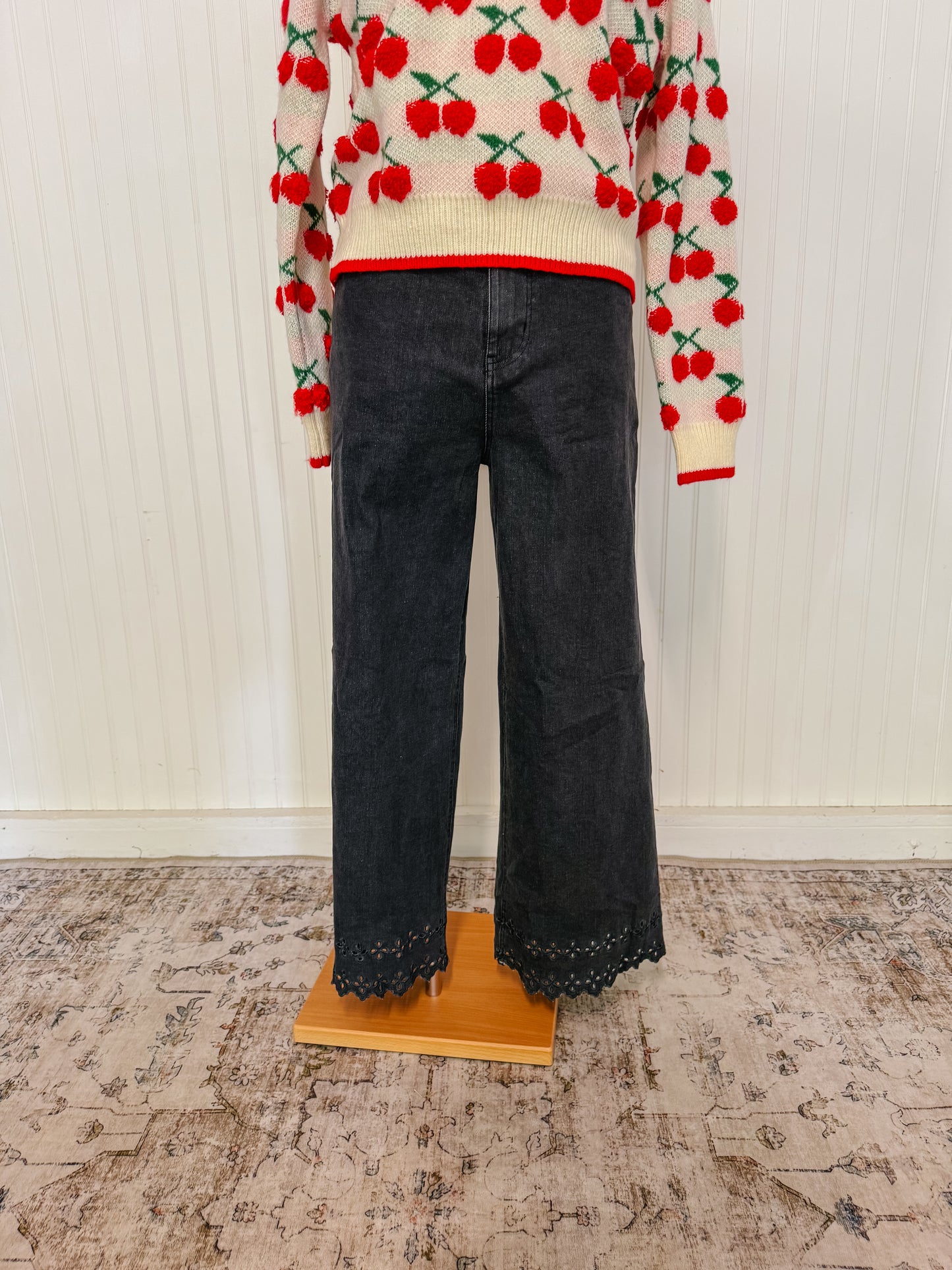 Black Ankle Length Pants