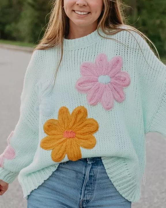 Stitched sweater