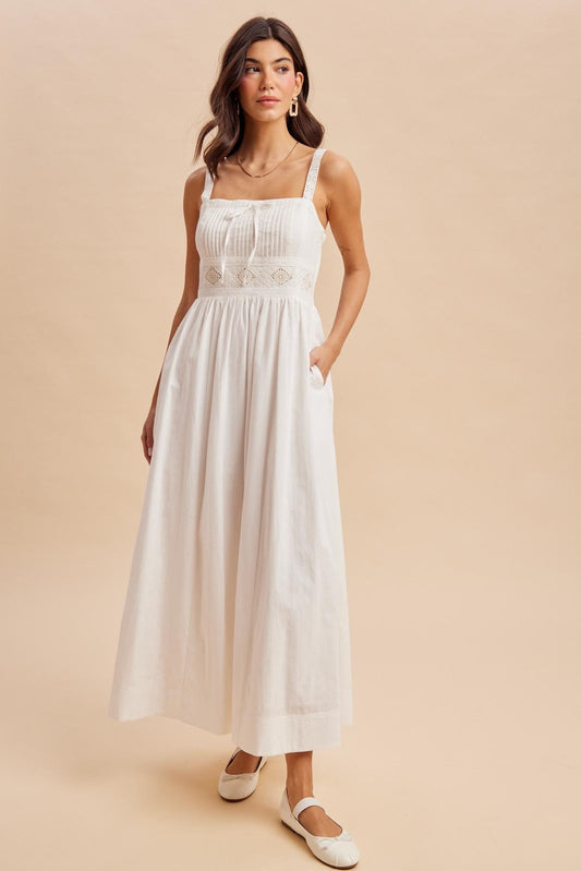 Pintuck Maxi Dress