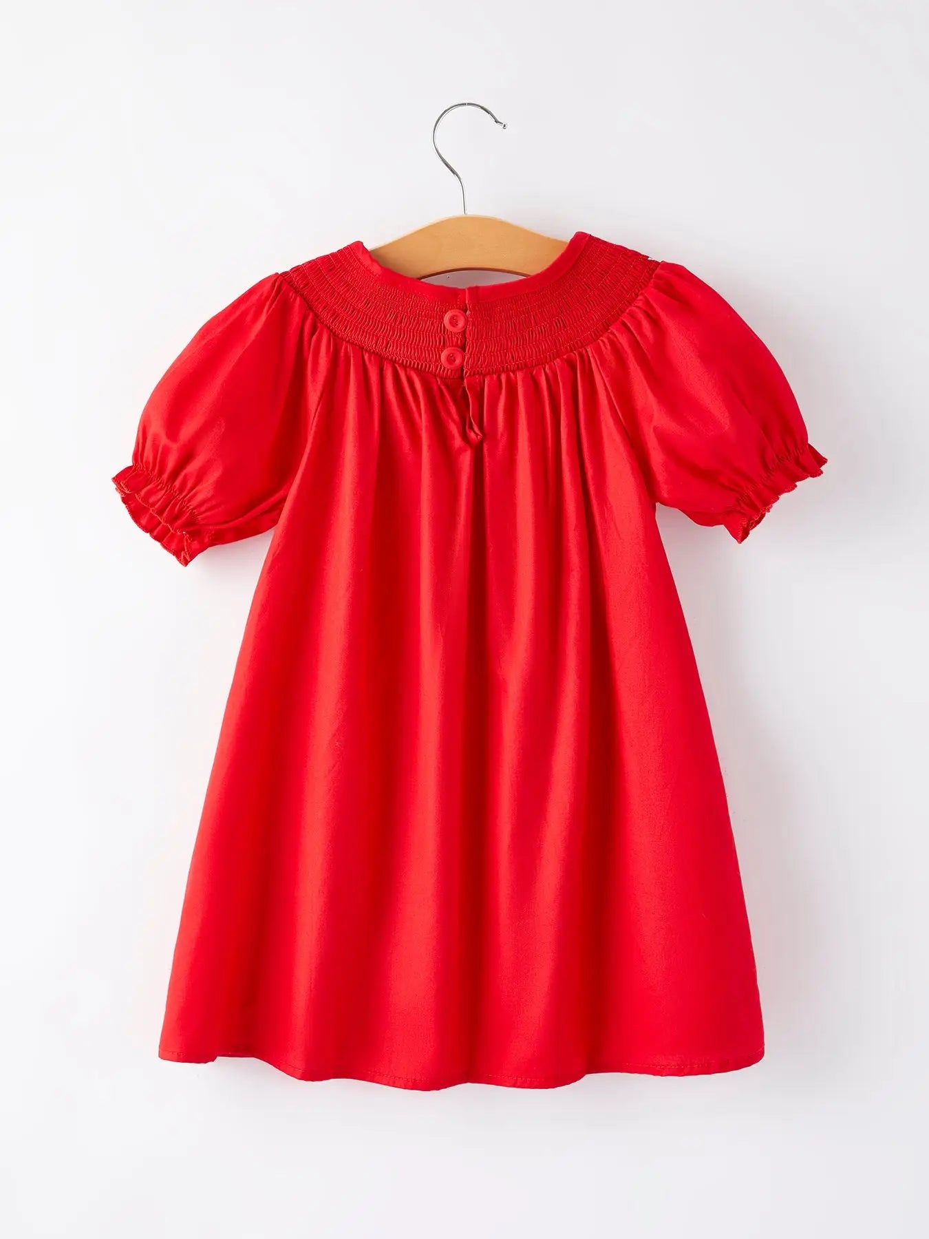 Girls Red Bow Dress