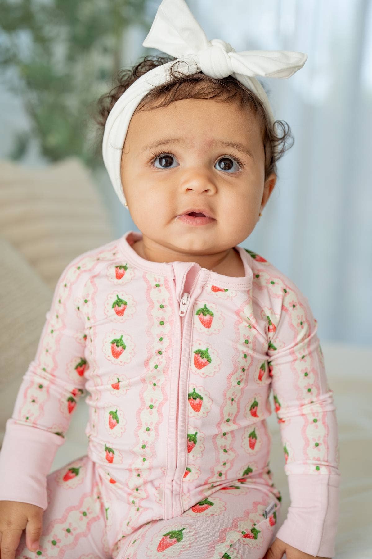 Strawberry Stripe Zippy Pajama 🍓