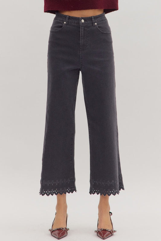 Black Ankle Length Pants