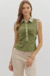 Collared Shirt- Olive