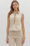 Collared Shirt- Ecru