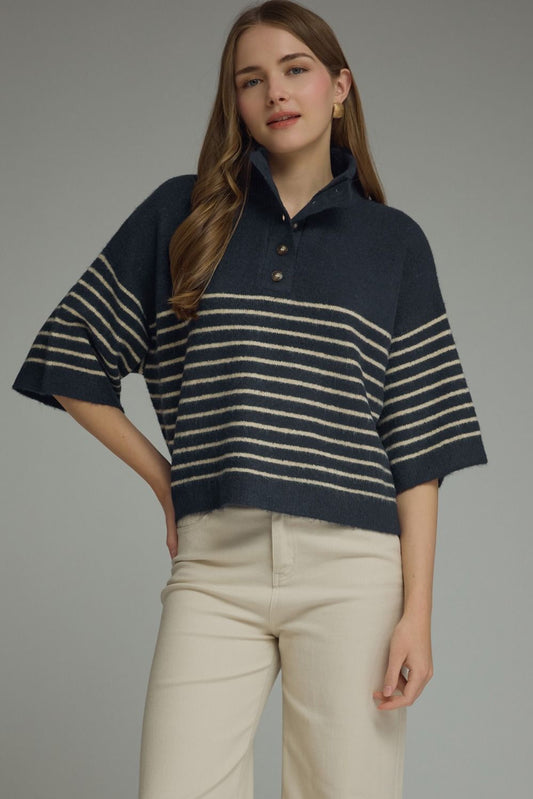 Navy Short Sleeve