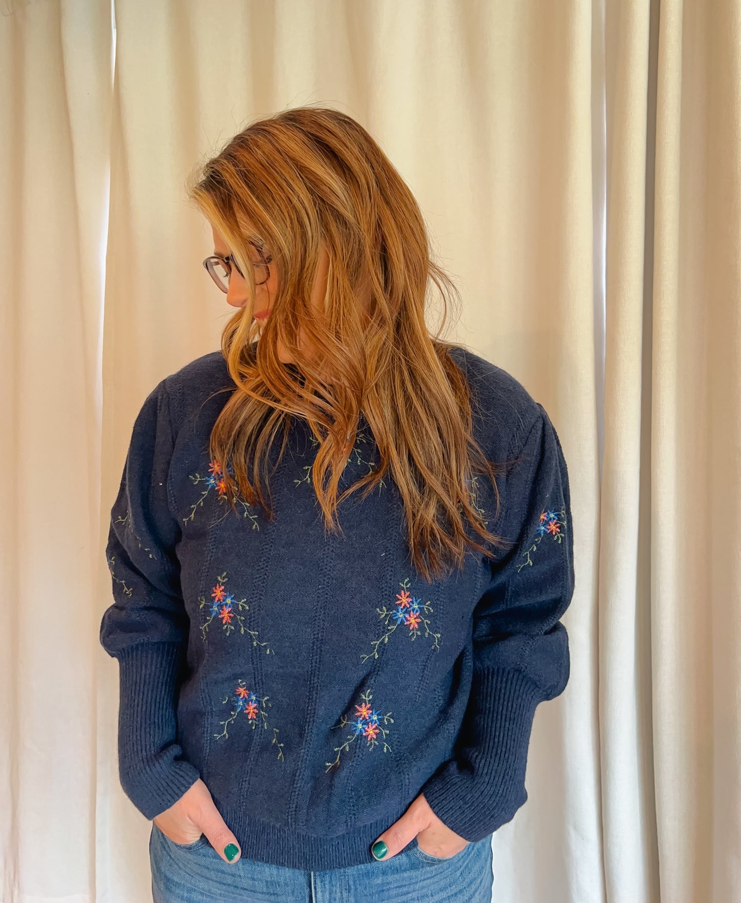 Navy Sweater