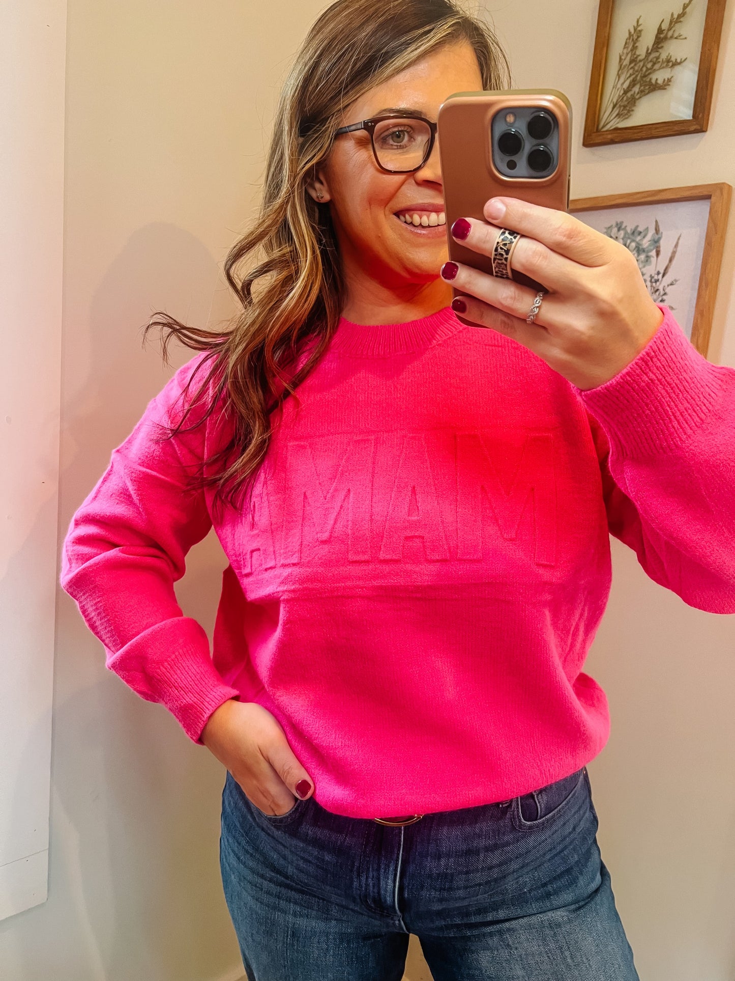 Mama Pink Sweater