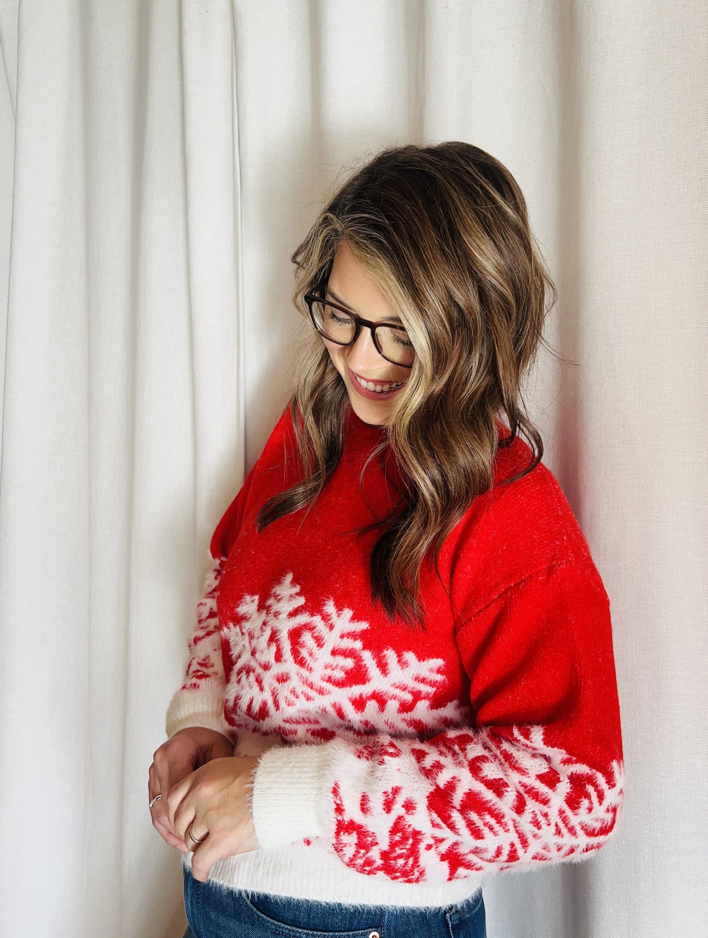 CHRISTMAS SNOWFLAKE SWEATER