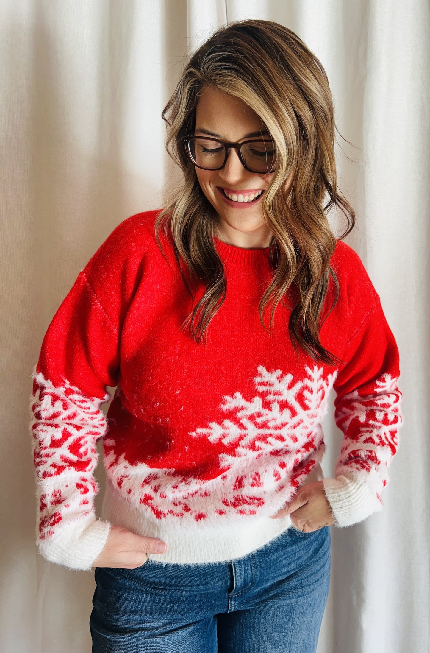 CHRISTMAS SNOWFLAKE SWEATER