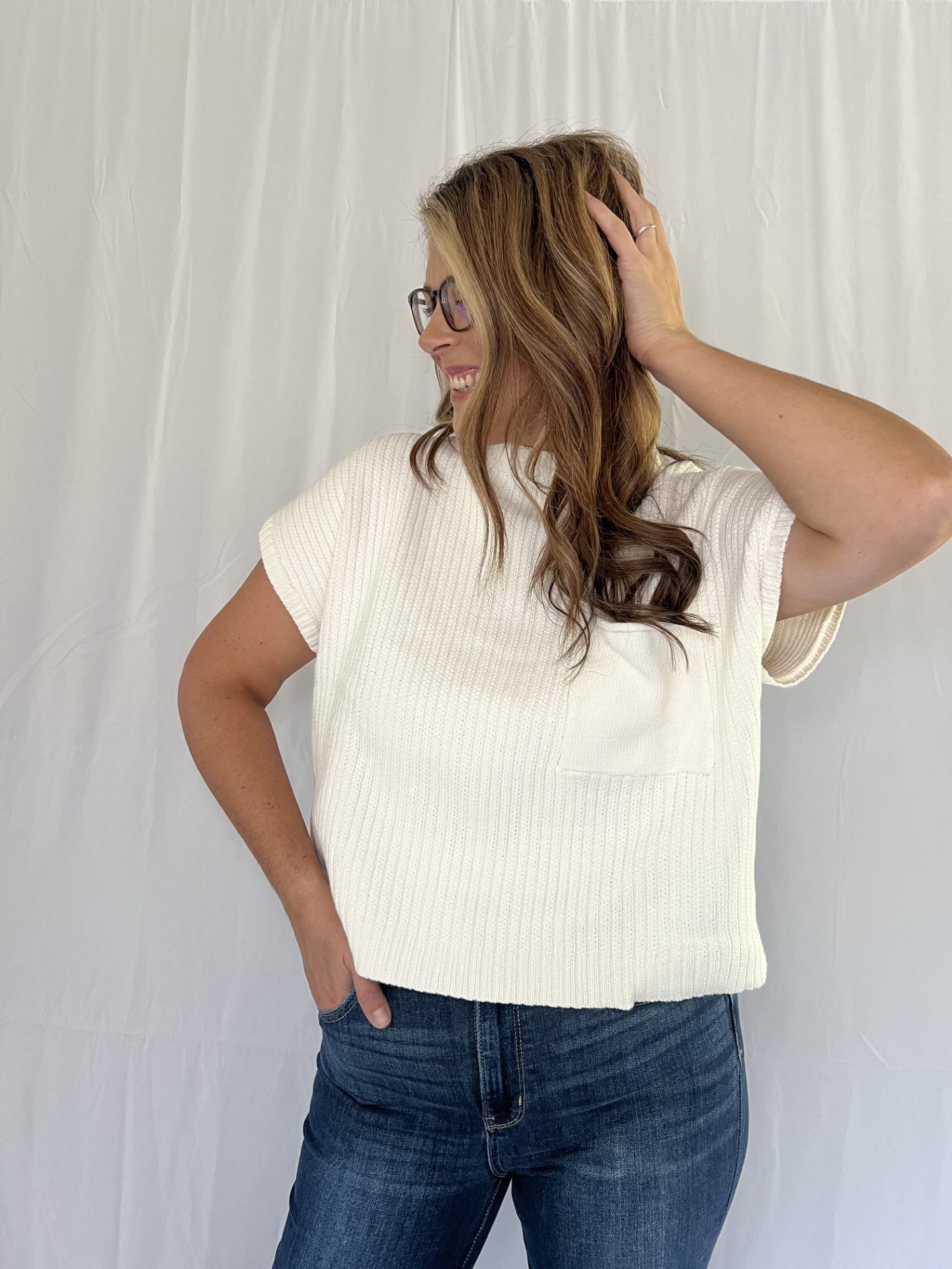 Oversized knit top