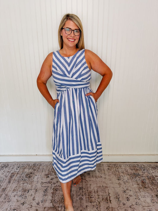 Blue Stripe Dress